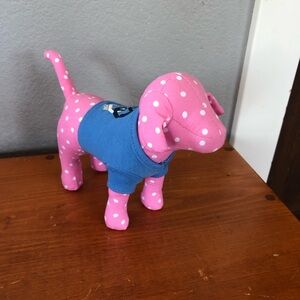 Victoria’s Secret pink polka dot dog